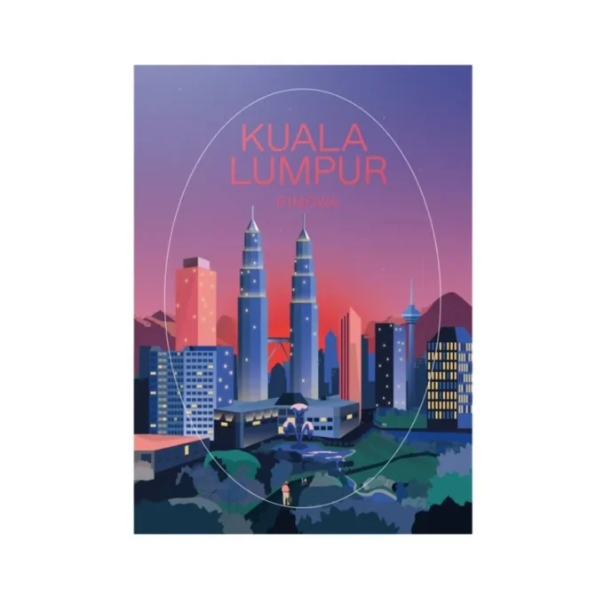 Autocollant Kuala Lumpur Autocollants pour bagages Autocollant Kuala Lumpur Autocollants pour bagages