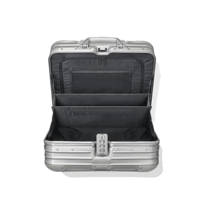 Mallette compacte convertible à roulettes originale en aluminium Mallette compacte convertible à roulettes originale en aluminium