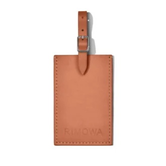 Marron cognac Étiquettes à bagages personnalisées en cuir Braun