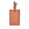 Marron cognac Étiquettes à bagages personnalisées en cuir Braun Marron cognac Étiquettes à bagages personnalisées en cuir Braun