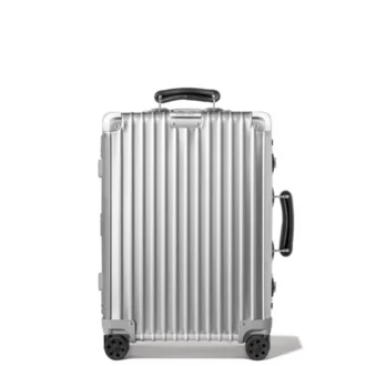 Petite valise cabine classique en aluminium