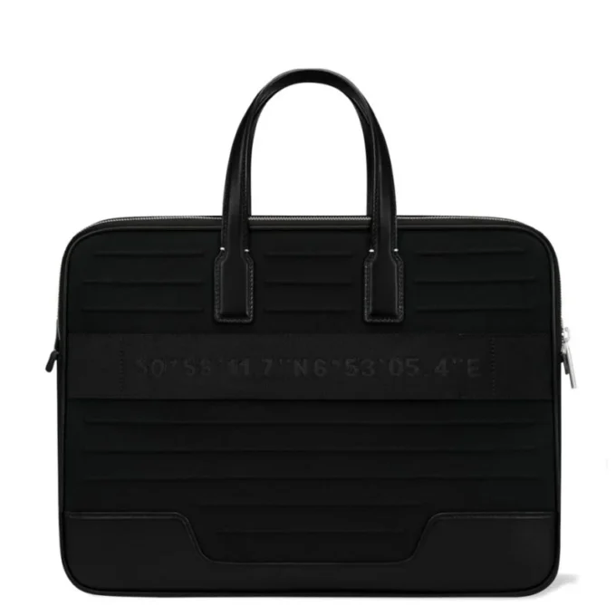 Porte-documents en cuir et toile Porte-documents Porte-documents en cuir et toile Porte-documents
