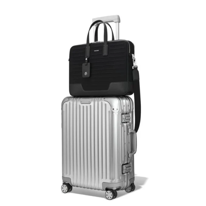 Porte-documents en cuir et toile Porte-documents Porte-documents en cuir et toile Porte-documents
