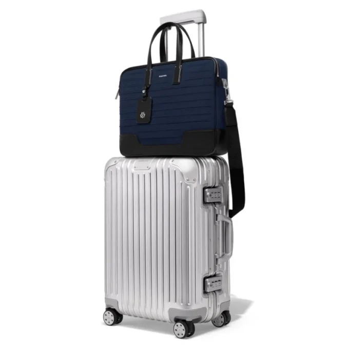 Porte-documents en cuir et toile Porte-documents Porte-documents en cuir et toile Porte-documents