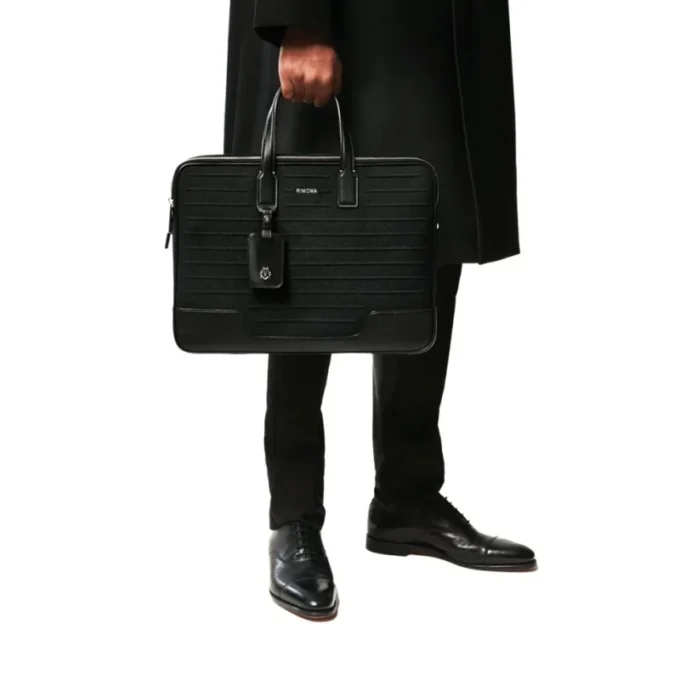 Porte-documents en cuir et toile Porte-documents Porte-documents en cuir et toile Porte-documents