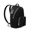 Sac à dos moyen en cuir et toile Sac à dos moyen en cuir et toile