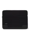 Sacoche plate pour ordinateur portable en cuir et toile Sac seau