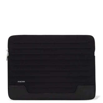 Sacoche plate pour ordinateur portable en cuir et toile Sac seau
