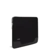 Sacoche plate pour ordinateur portable en cuir et toile Sac seau