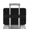 Sacoche plate pour ordinateur portable en cuir et toile Sac seau