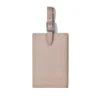 Taupe Étiquettes à bagages personnalisées en cuir Taupe Étiquettes à bagages personnalisées en cuir