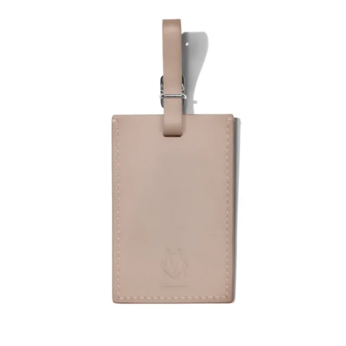 Taupe Étiquettes à bagages personnalisées en cuir Taupe Étiquettes à bagages personnalisées en cuir