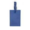 Étiquettes à bagages personnalisées en cuir bleu océan Étiquettes à bagages personnalisées en cuir bleu océan