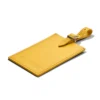 Étiquettes à bagages personnalisées en cuir jaune miel Étiquettes à bagages personnalisées en cuir jaune miel