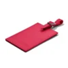 Étiquettes à bagages personnalisées en cuir rose orchidée Étiquettes à bagages personnalisées en cuir rose orchidée