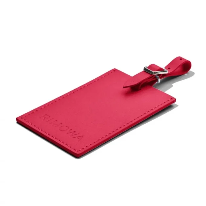 Étiquettes à bagages personnalisées en cuir rose orchidée Étiquettes à bagages personnalisées en cuir rose orchidée