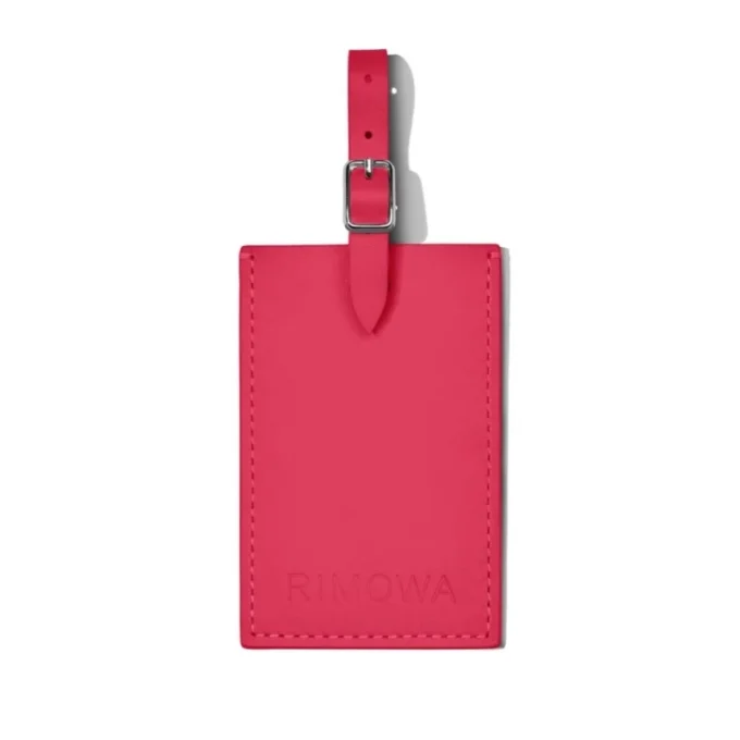 Étiquettes à bagages personnalisées en cuir rose orchidée Étiquettes à bagages personnalisées en cuir rose orchidée