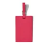 Étiquettes à bagages personnalisées en cuir rose orchidée Étiquettes à bagages personnalisées en cuir rose orchidée
