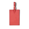 Étiquettes à bagages personnalisées en cuir rouge paprika Étiquettes à bagages personnalisées en cuir rouge paprika