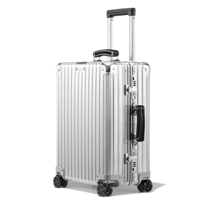 Valise cabine classique en aluminium
